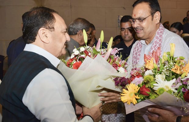 JP Nadda, Rajasthan CM to lead grand tricolour rally in Jaipur tomorrow (Photo: @BhajanlalBjp/X)