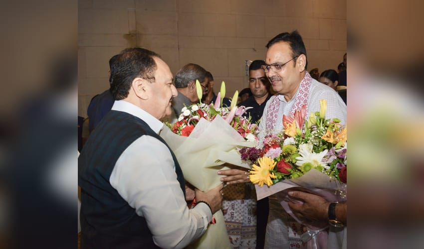 JP Nadda, Rajasthan CM to lead grand tricolour rally in Jaipur tomorrow (Photo: @BhajanlalBjp/X)