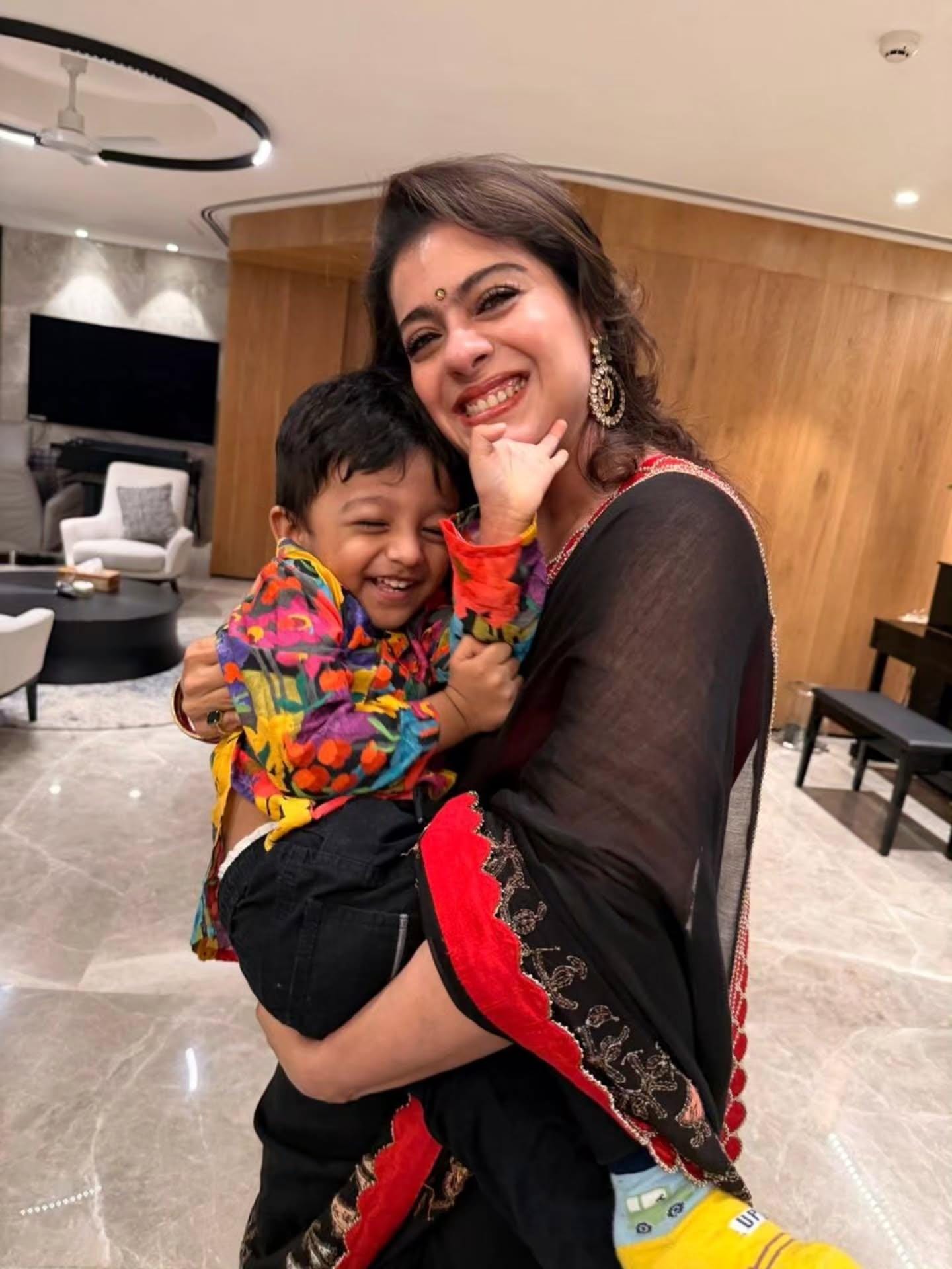 Kajol's playtime with Ishita Dutta & Vatsal Sheth's son Vaayu: My dose of serotonin