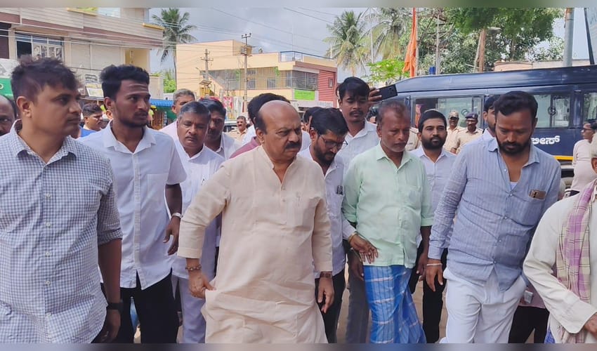 Karnataka: Former CM Bommai demands Goonda Act against temple desecration accused, appeals people to support bandh