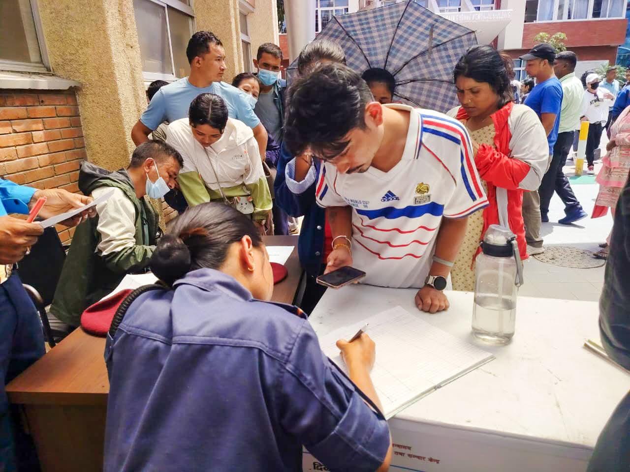 Kathmandu: Flood-Affected People Register Names of Missing Relatives