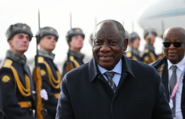 Kazan: President of SA Cyril Ramaphosa arrives to attend the 16th BRICS Summit