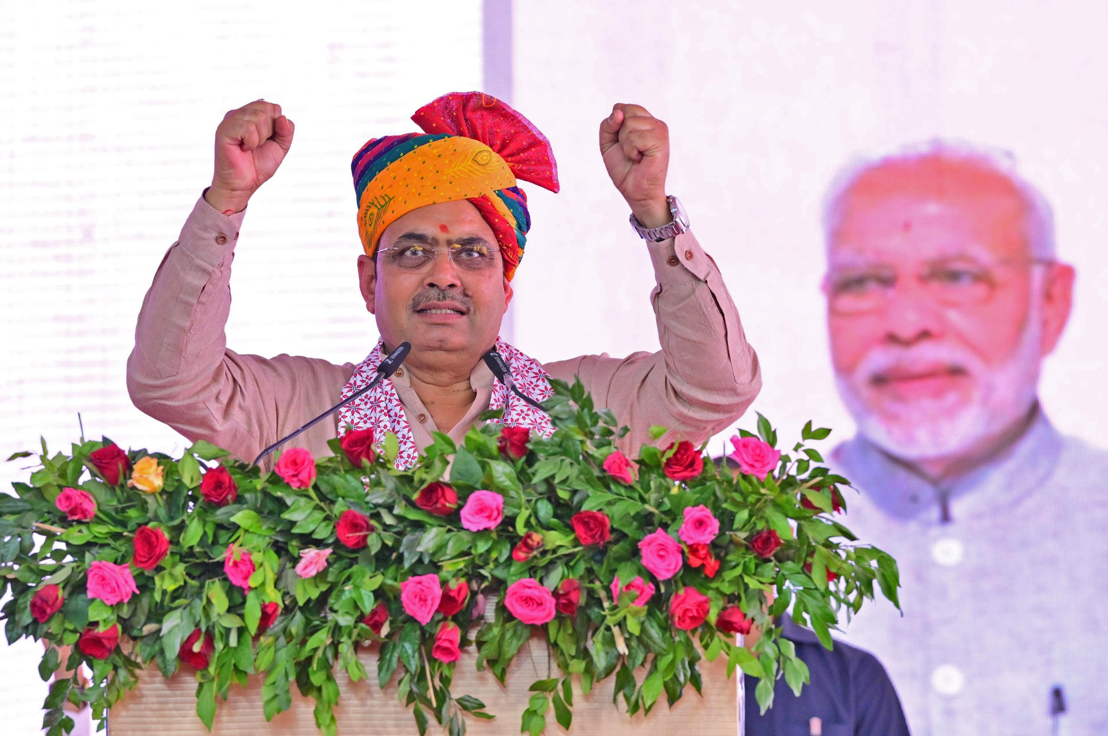 Kekri: Bhajan Lal Sharma lays foundation stone for Deoli-Nasirabad Four-Lane Road Project