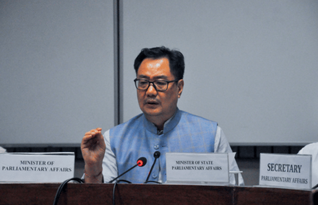 Kiren Rijiju hits back at Rahul Gandhi’s ‘smash patriarchy’ remark (Photo: IANS)