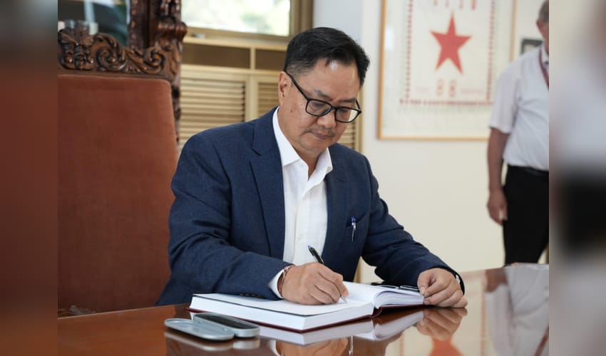 Kiren Rijiju visits Museum of Yugoslavia, pays tribute to Tito ahead of NAM meeting in Belgrade