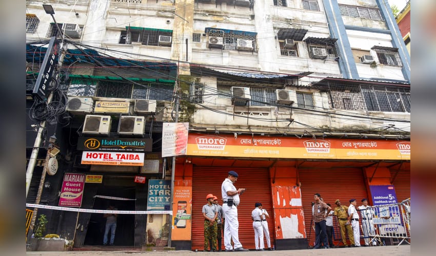 Kolkata: Hotel Fire on Mirza Ghalib Street