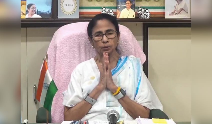 Kolkata: Mamata Banerjee speaks in a video message