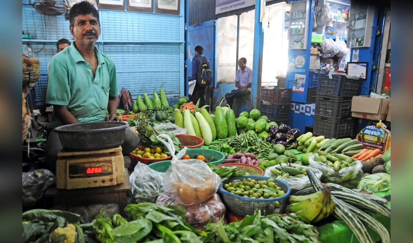 Kolkata: People are buying vegetables at a market