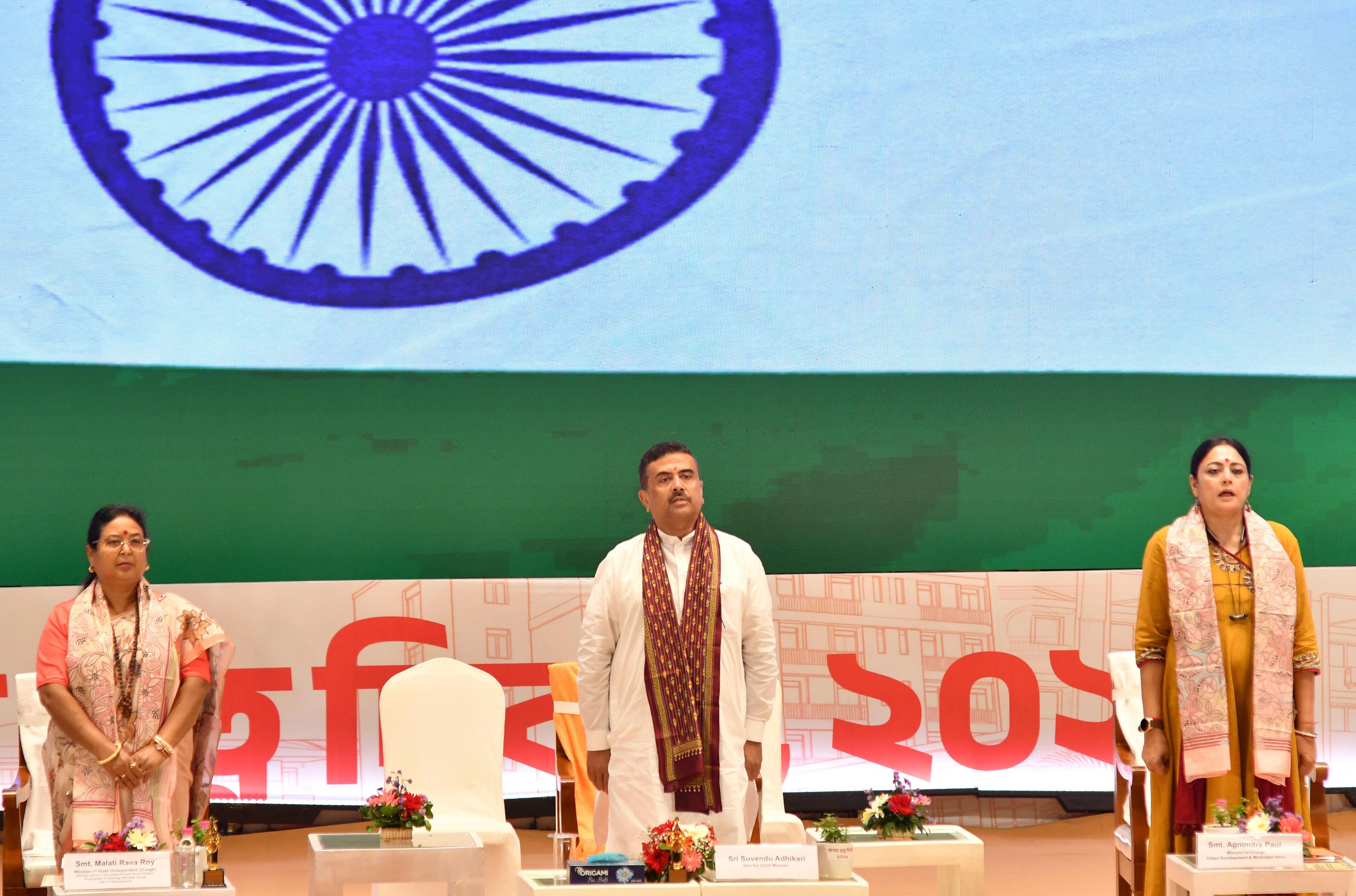 Kolkata: Suvendu Adhikari attends Kanya Ratna Diwas