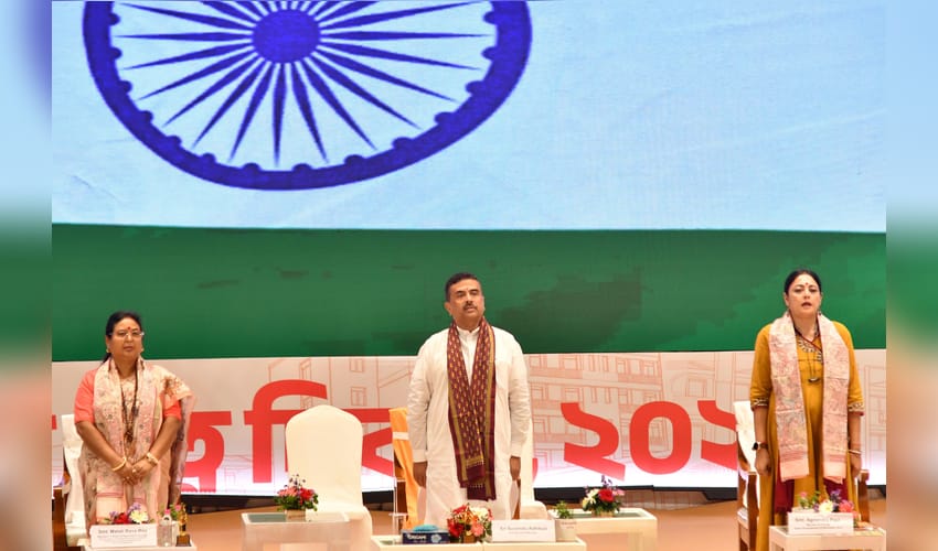 Kolkata: Suvendu Adhikari attends Kanya Ratna Diwas