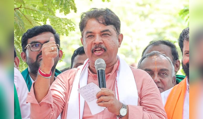 K’taka: BJP slams Nagendra’s reinduction, calls Shivakumar ‘rubber‑stamp’ (Photo: IANS)