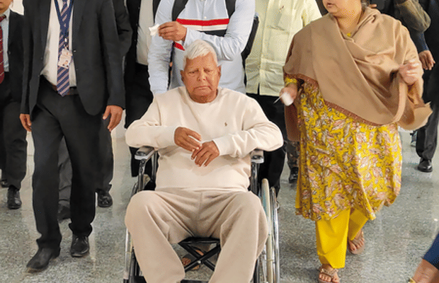 Lalu Yadav leaves for Delhi for advanced medical treatment after health scare