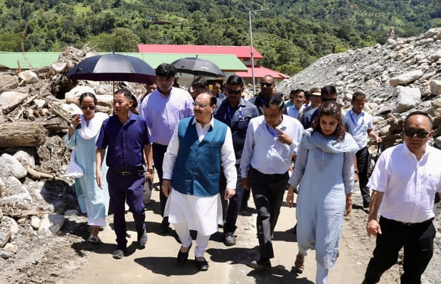 Led by PM Modi, Centre stands firmly with Arunachal flood victims, assures all support: Nadda