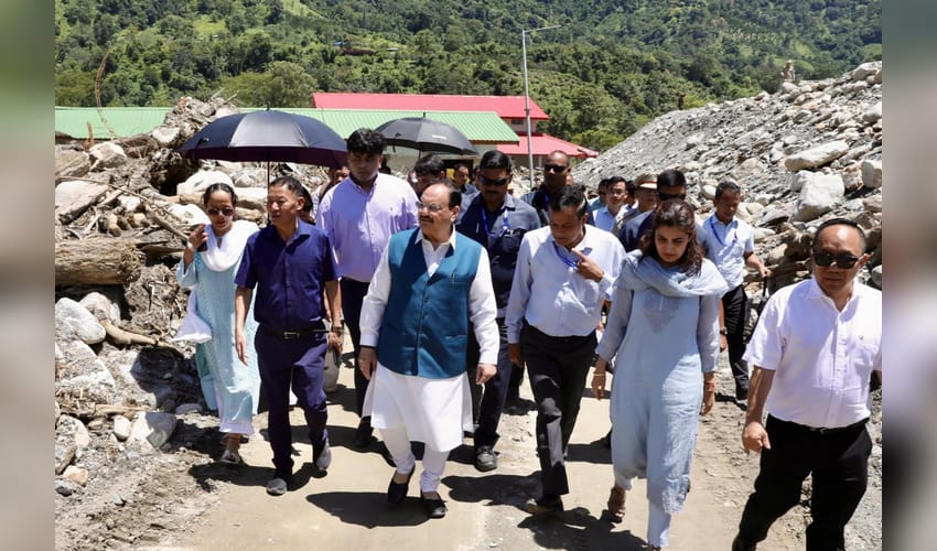 Led by PM Modi, Centre stands firmly with Arunachal flood victims, assures all support: Nadda