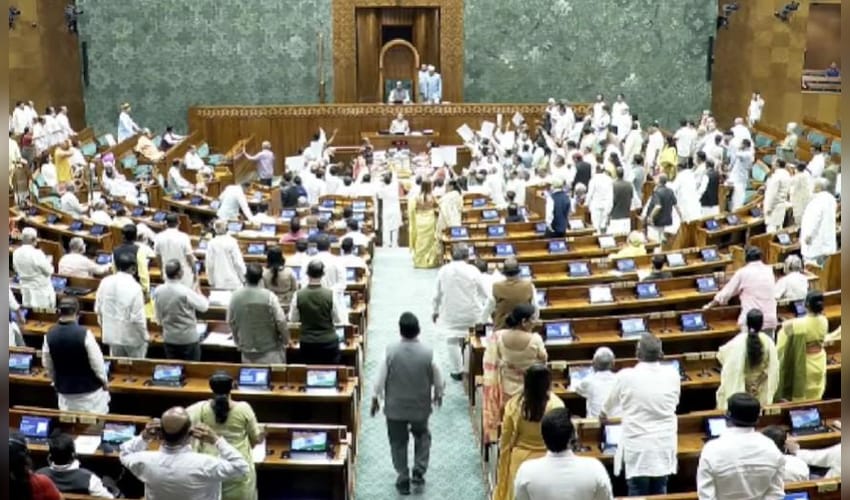 Lok Sabha adjourned 2-minute after reconvening amid Oppn's NEET uproar