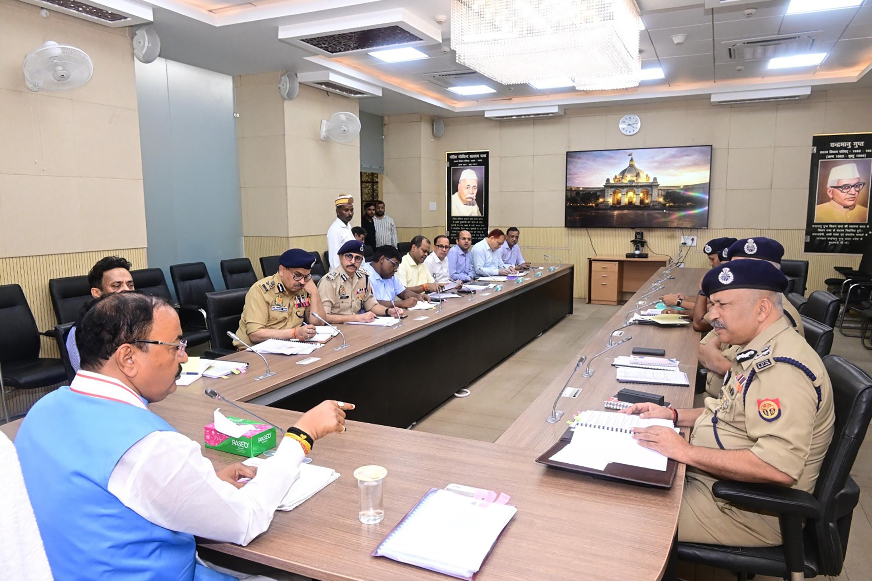 Lucknow: UP Deputy CM Keshav Prasad Maurya reviews law and order ahead of Monsoon Session 2026