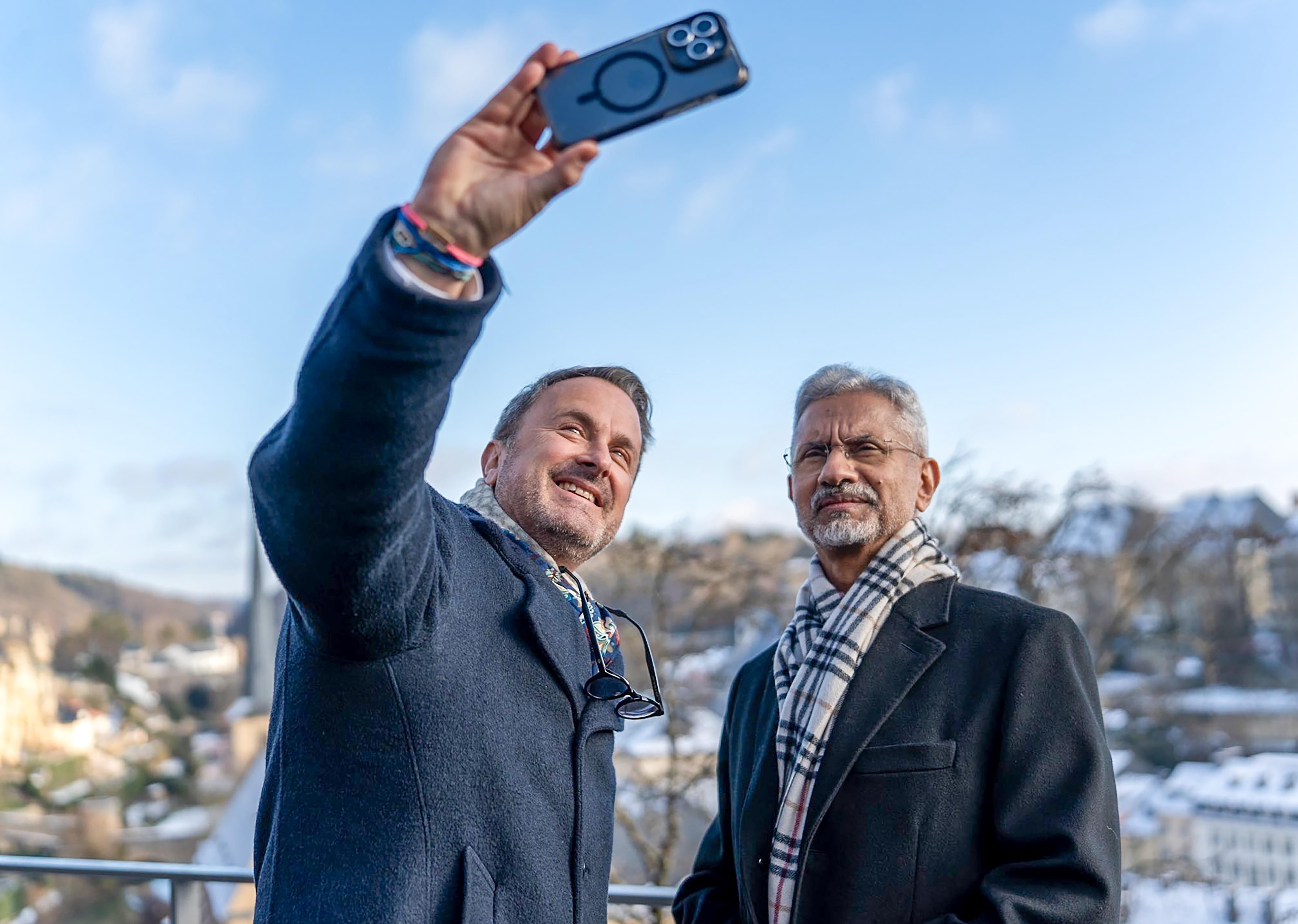 Luxembourg City: Jaishankar Meets Luxembourg DPM Xavier Bettel