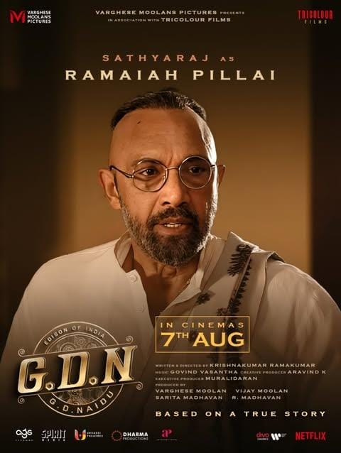 Madhavan-starrer GDN's makers reveal Sathyaraj's look as Ramaiah Pillai in film! (Photo: Varghese Moolans Pictures/Instagram)