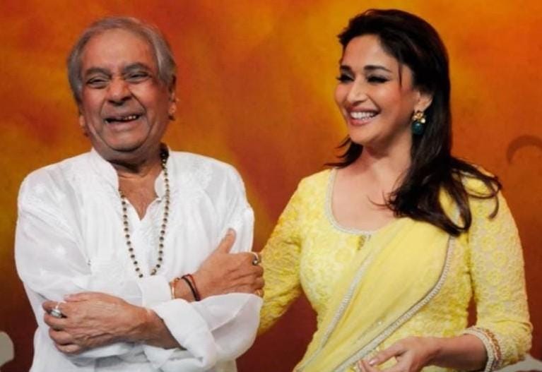 Madhuri Dixit remembers dance legends Pandit Birju Maharaj, Saroj Khan on Guru Purnima: 'Thank you for shaping me'
