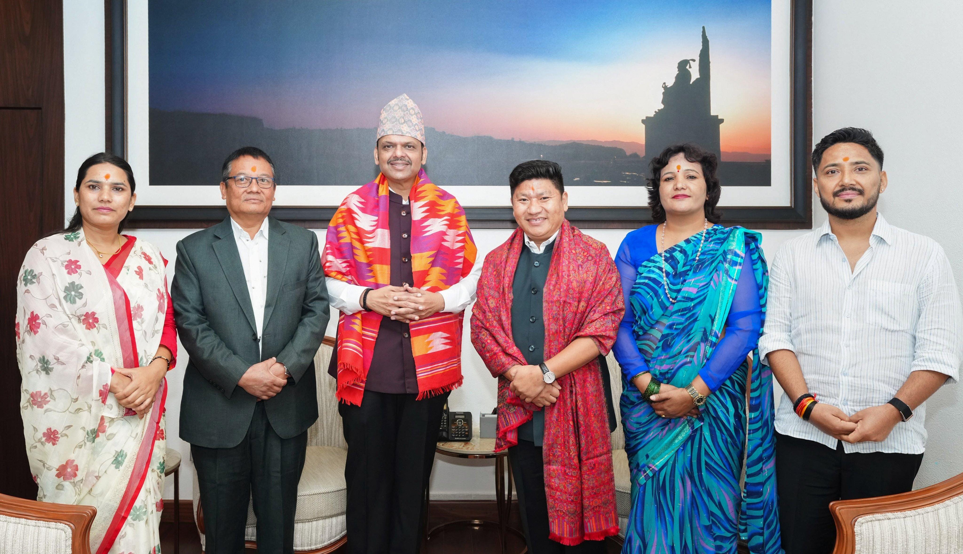 Maha CM, Nepal delegation discuss strengthening bilateral ties (Photo: @Dev_Fadnavis/X)