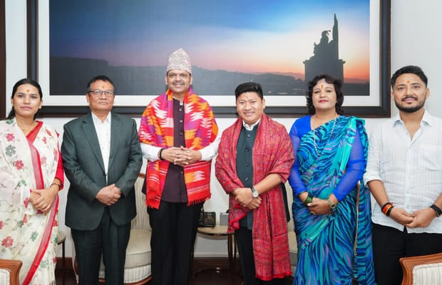 Maha CM, Nepal delegation discuss strengthening bilateral ties (Photo: @Dev_Fadnavis/X)