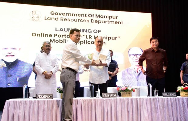 Manipur CM launches 8 online land portals, ‘LR Manipur’ app for hassle-free services