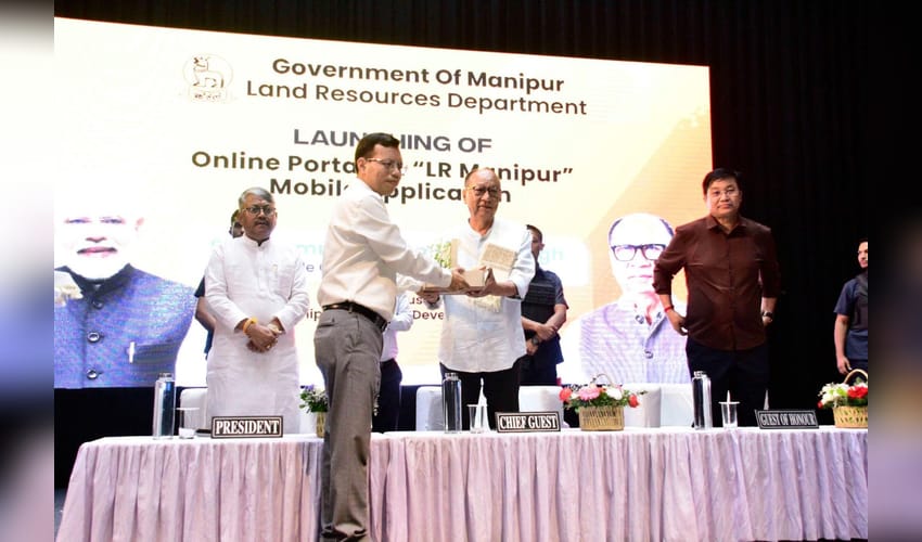 Manipur CM launches 8 online land portals, ‘LR Manipur’ app for hassle-free services