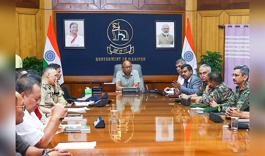Manipur CM reviews security situation, pushes for early resumption of inter-state bus services