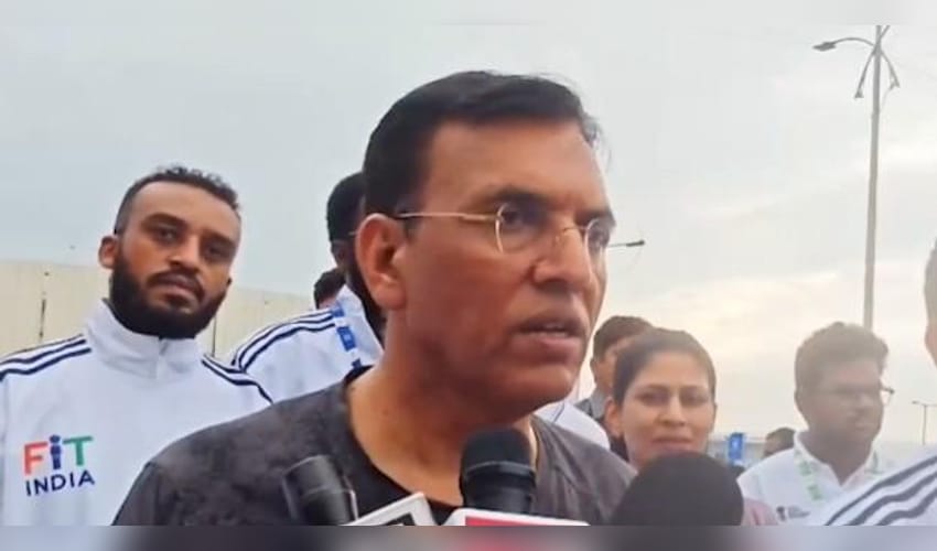 Mansukh Mandaviya highlights Fit India Movement at BRICS Friendship Cycling event in Visakhapatnam