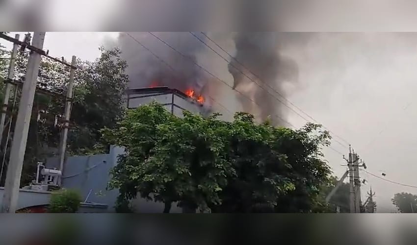 Massive fire breaks out at oil packing factory in Rajasthan's Alwar, nearby factories evacuated