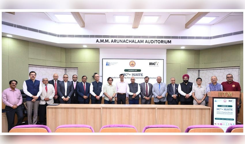 'MC²+ Ignite' to back 30 energy deep‑tech startups with up to Rs 2 crore each