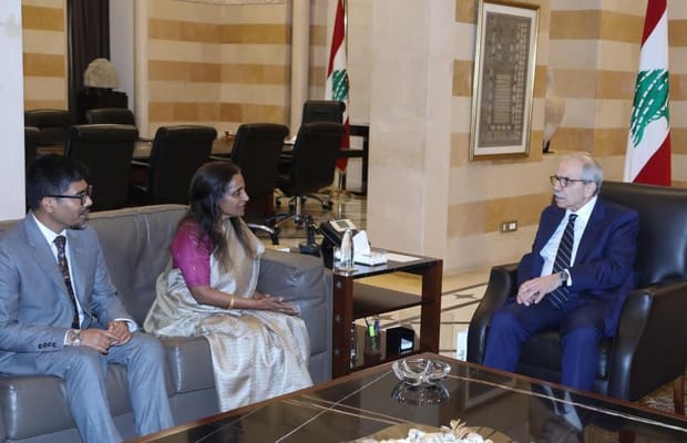 MEA Secretary Ranganathan calls on Lebanon PM, discusses building strong bilateral cooperation