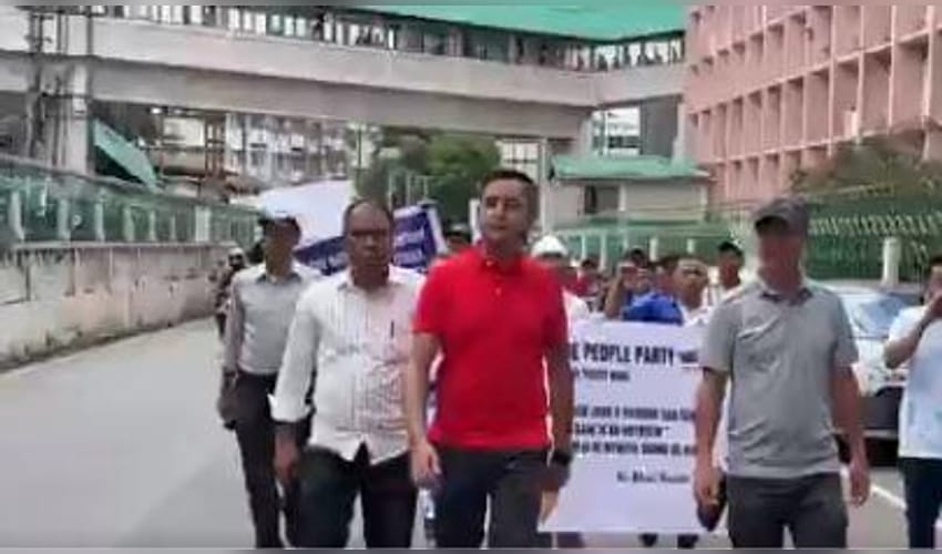 Meghalaya: Opposition party leads march for action on key public issues