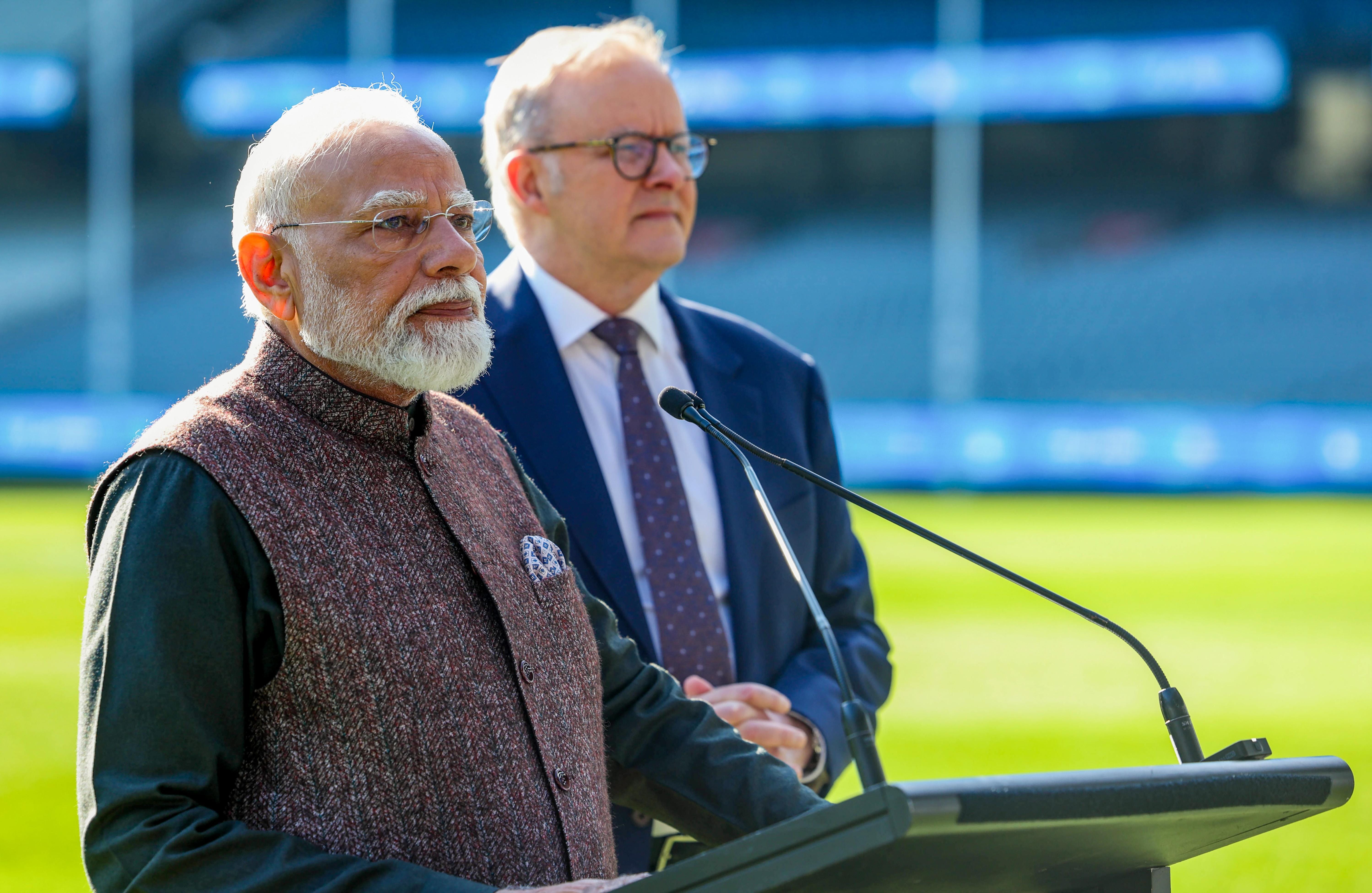 Melbourne: PM Modi Visits MCG with Australian PM Albanese