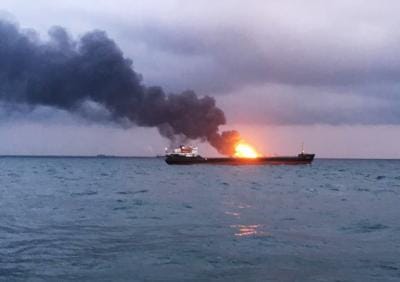 Merchant vessel catches fire after attack near Strait of Hormuz