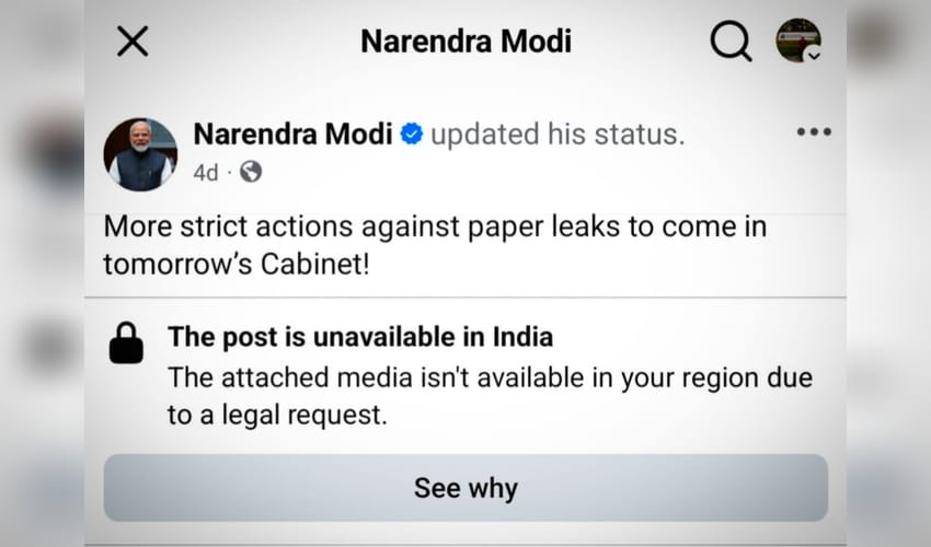 Meta restores PM Modi's Facebook video, says removal was an error