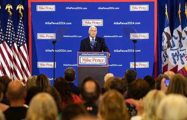 Mike Pence challenges Republican rivals to back 15-week abortion ban