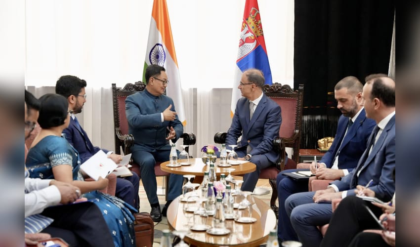 Minister Rijiju calls on Serbian PM, discusses strengthening ties