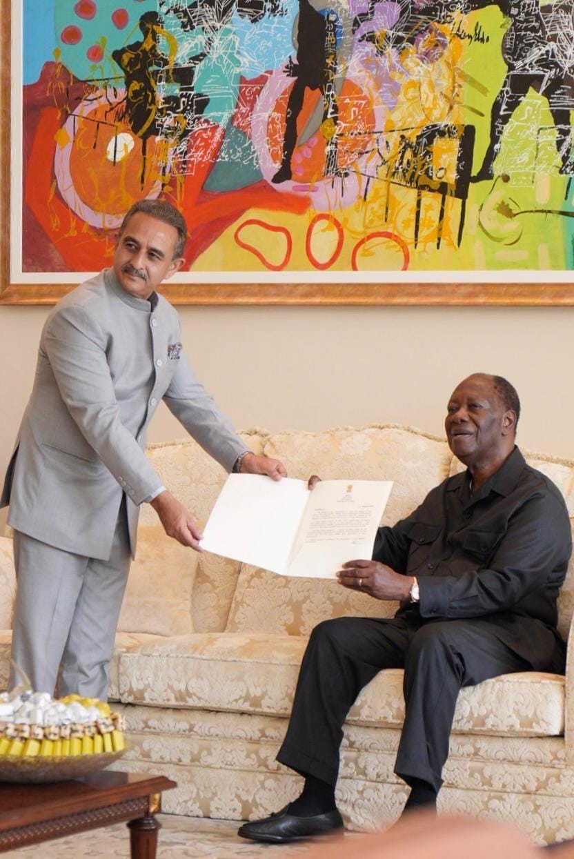 MoS Singh calls on Cote d’Ivoire President, discuss growing partnership
