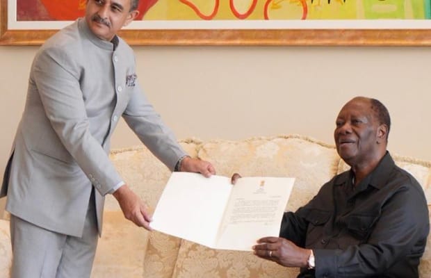 MoS Singh calls on Cote d’Ivoire President, discuss growing partnership