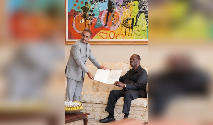 MoS Singh calls on Cote d’Ivoire President, discuss growing partnership