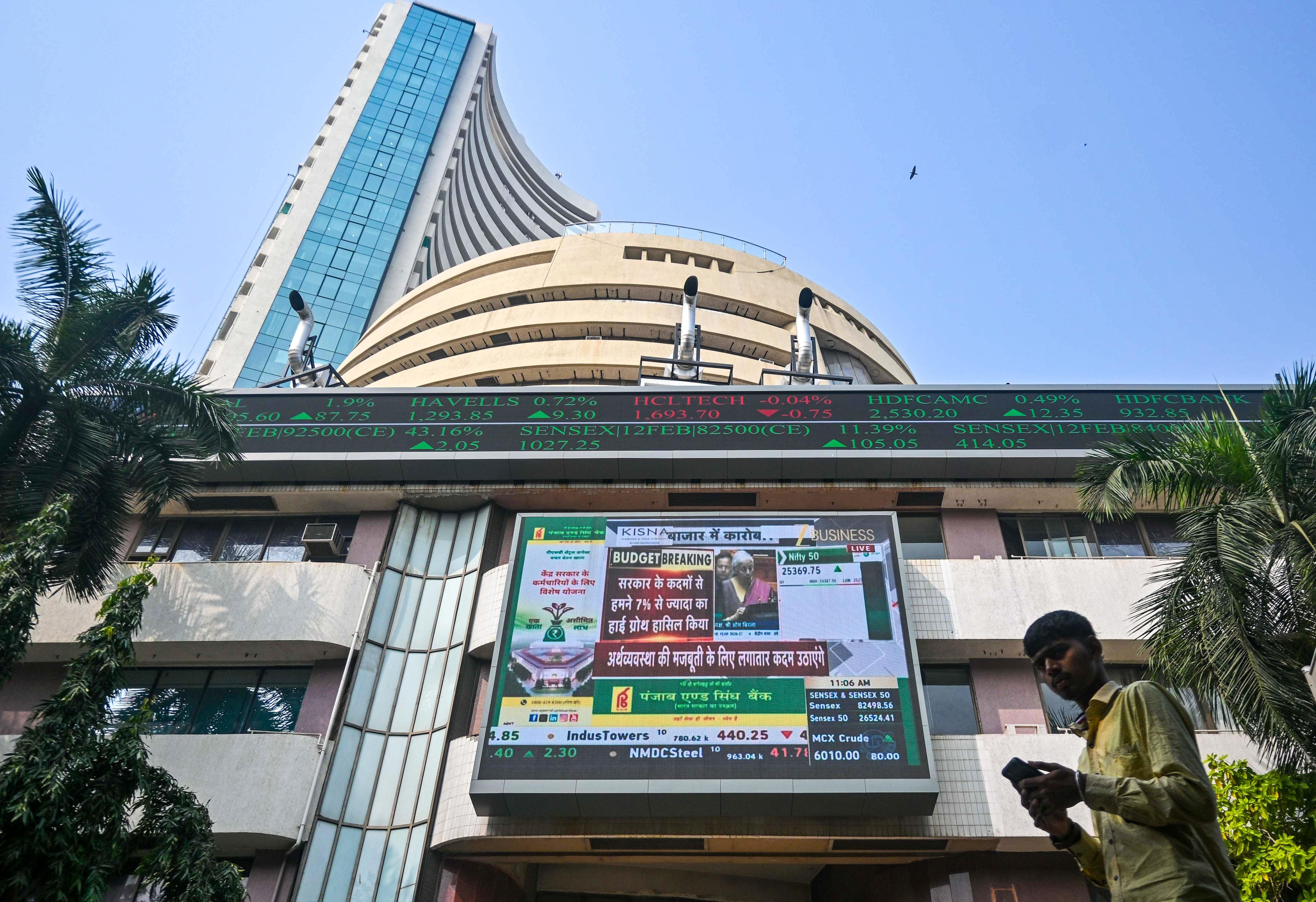 Mumbai: Budget Day at Bombay Stock Exchange