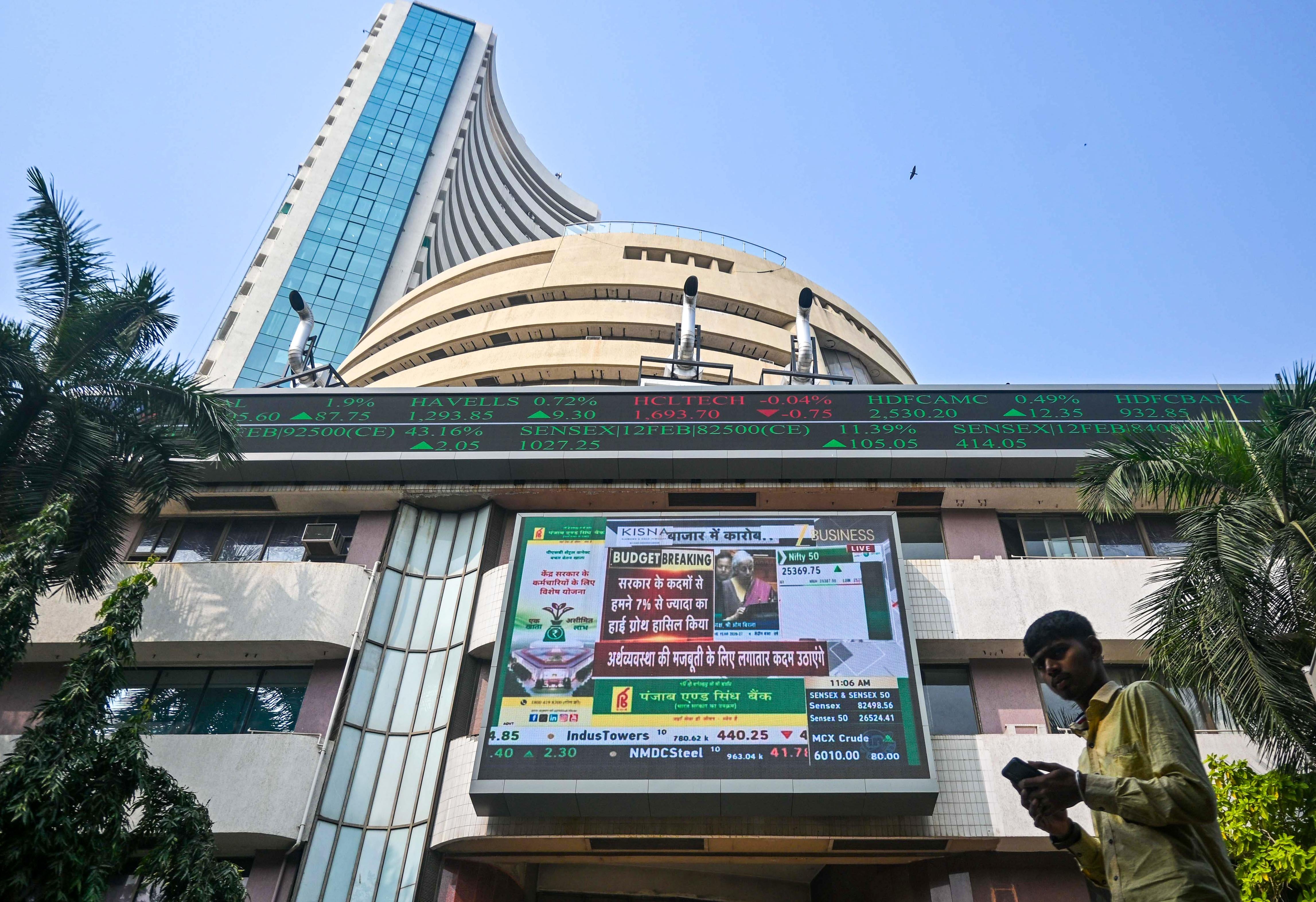 Mumbai: Budget Day at Bombay Stock Exchange