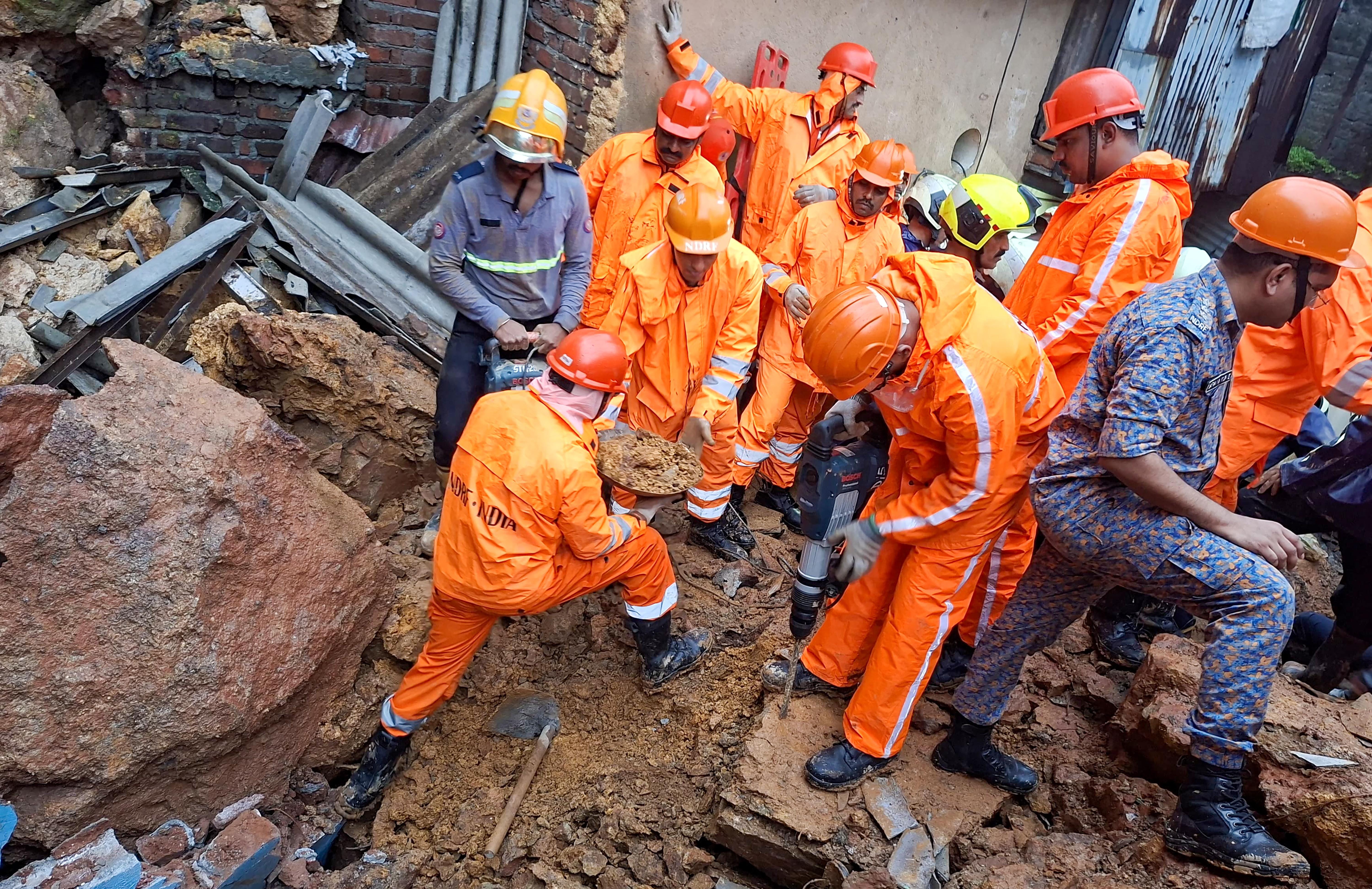 Mumbai: Two killed, several feared trapped after landslide in Ghatkopar