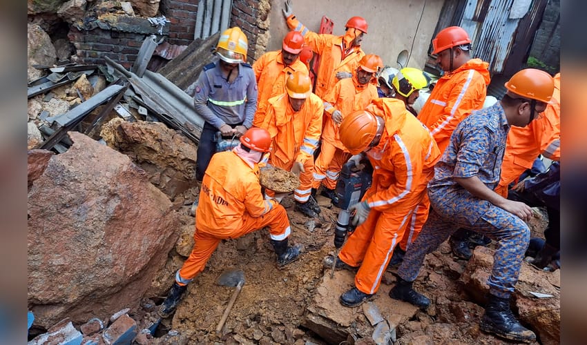 Mumbai: Two killed, several feared trapped after landslide in Ghatkopar
