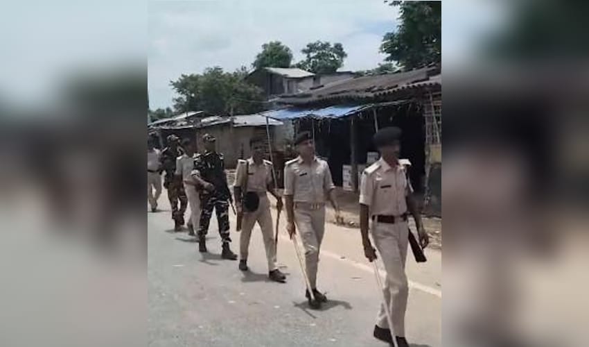 Nalanda police conduct flag march ahead of Bihar Bandh over NEET paper leak