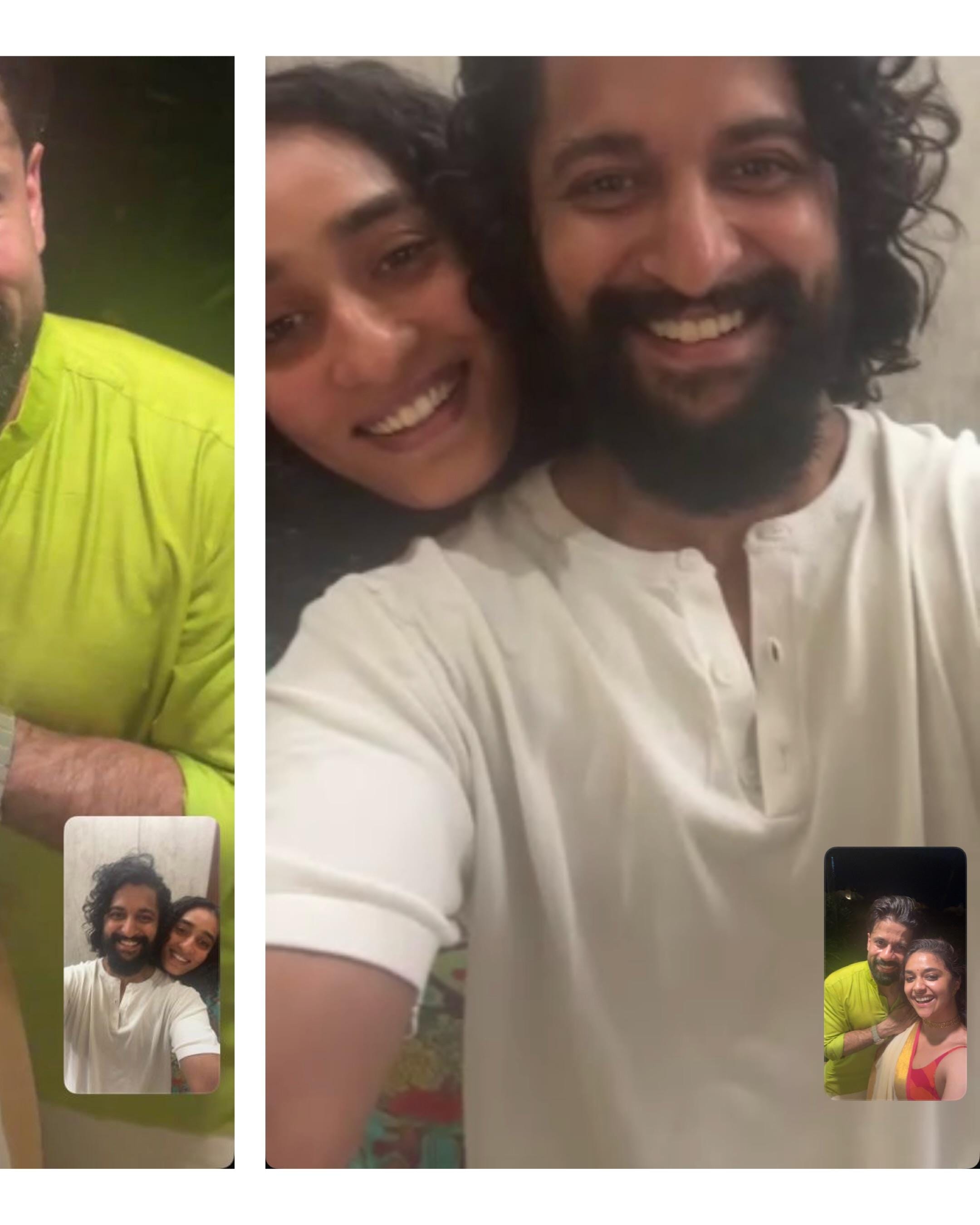 Nani joins Keerthy Suresh's Onam celebration over video call