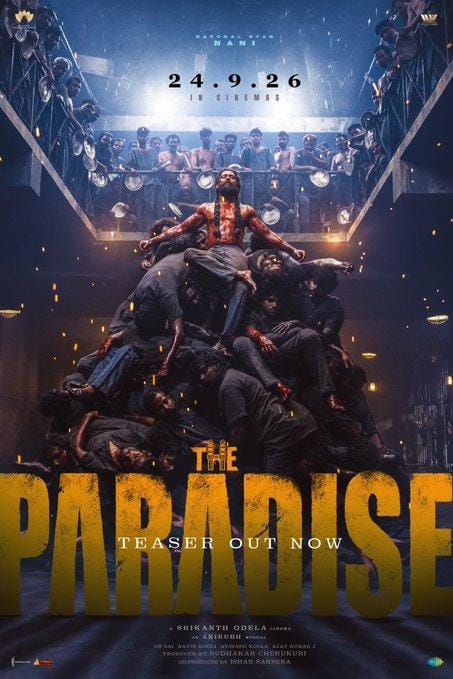 Nani's 'The Paradise' teaser packs a punch; Film to hit screens on September 24 (Photo: SLV Cinemas/X)