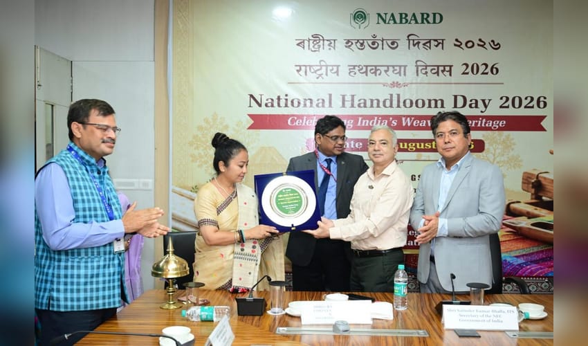 National Handloom Day: NABARD honours Assam weavers, pitches Rs 5,000 crore export