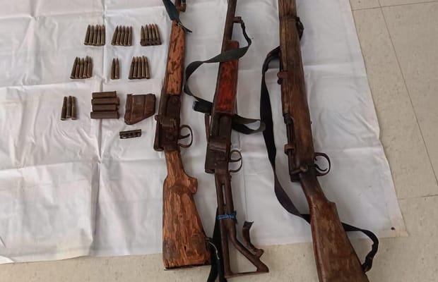 Naxal weapon dump found in Chhattisgarh’s Kachchapal forest in police-BSF operation